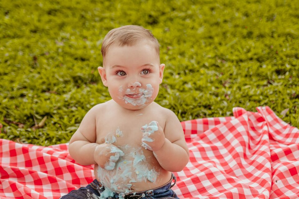 Kauã - Ensaio 1 Ano Smash The Cake no Lago Pedra Branca em Palhoça, SC