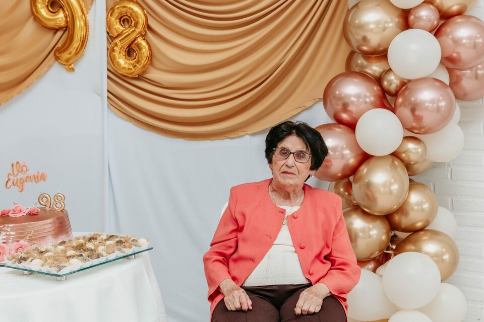 Eugênia - Festa de 98 Anos no Bosque das Mansões em São José, SC