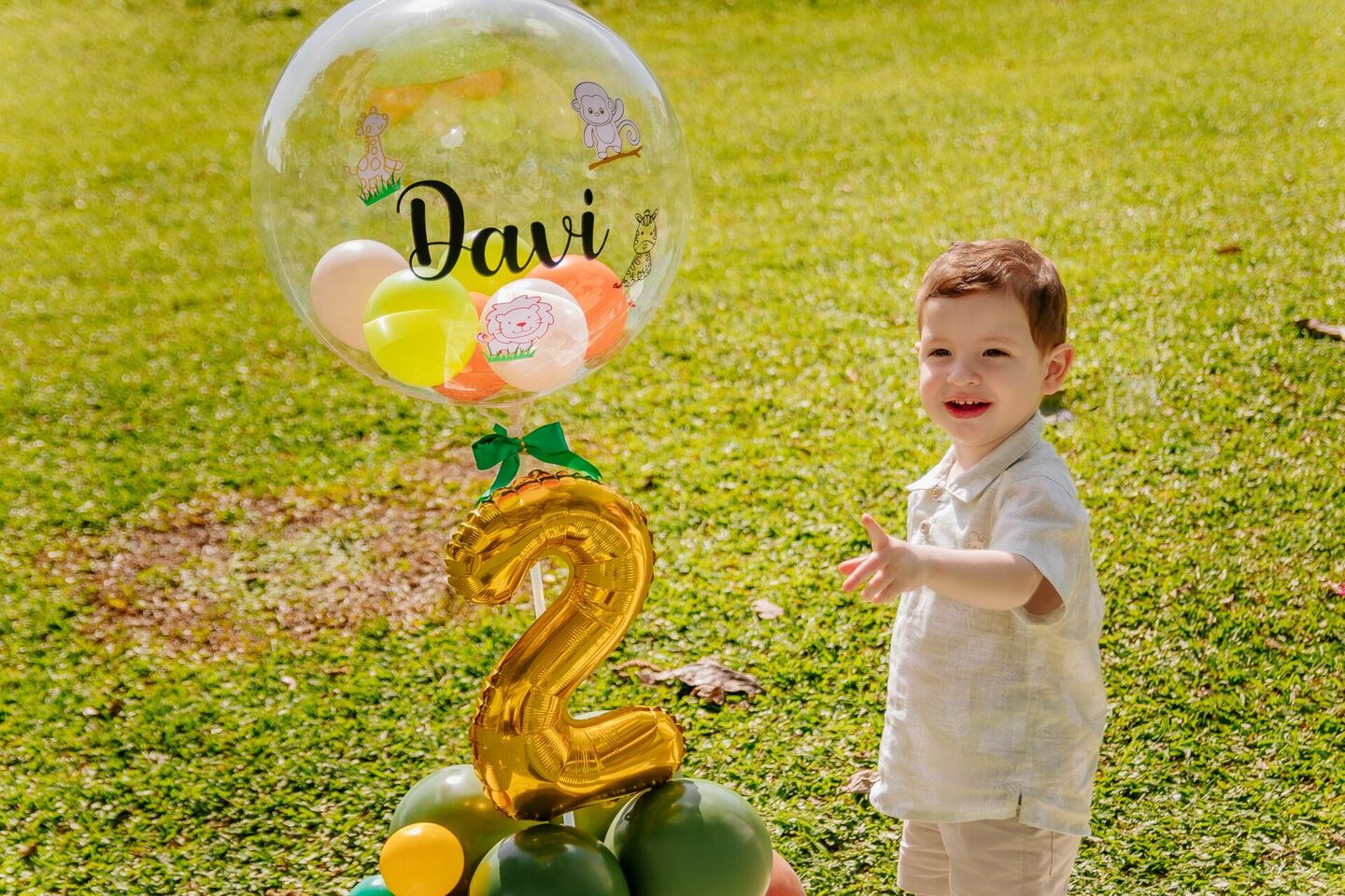Davi - Ensaio de 2 Anos no Lago Pedra Branca em Palhoça, SC